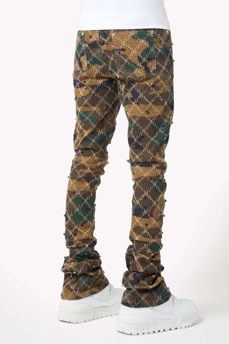 Guapi ‘Camo Embellished Denim Pant’