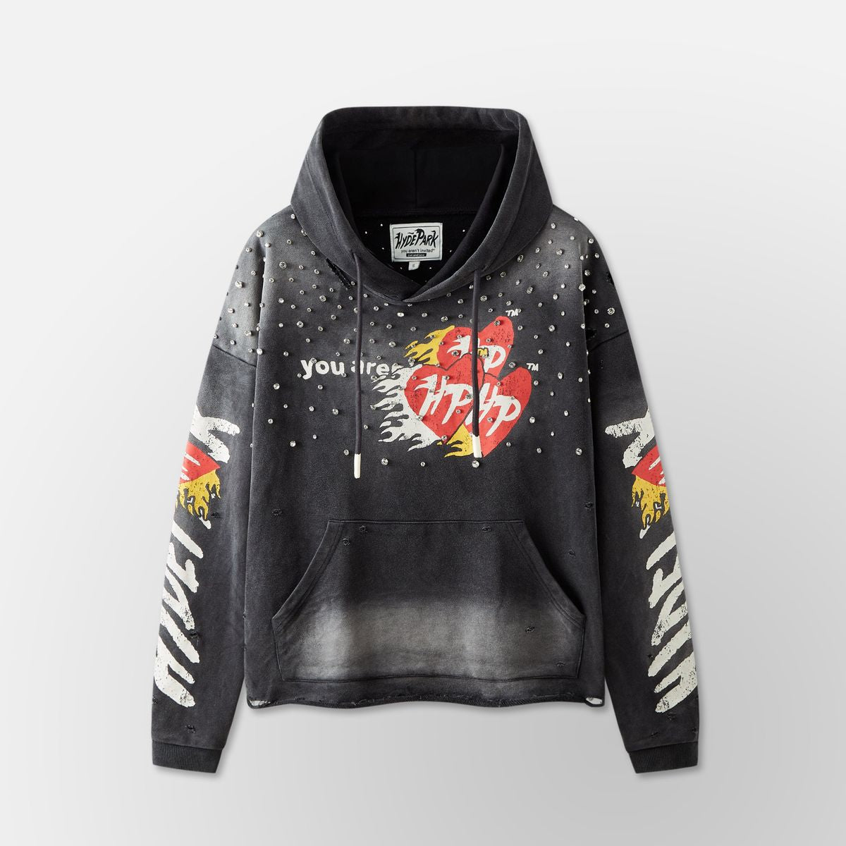 Hyde Park ‘Easy Does It Hoodie 2.0 - Black/Red’