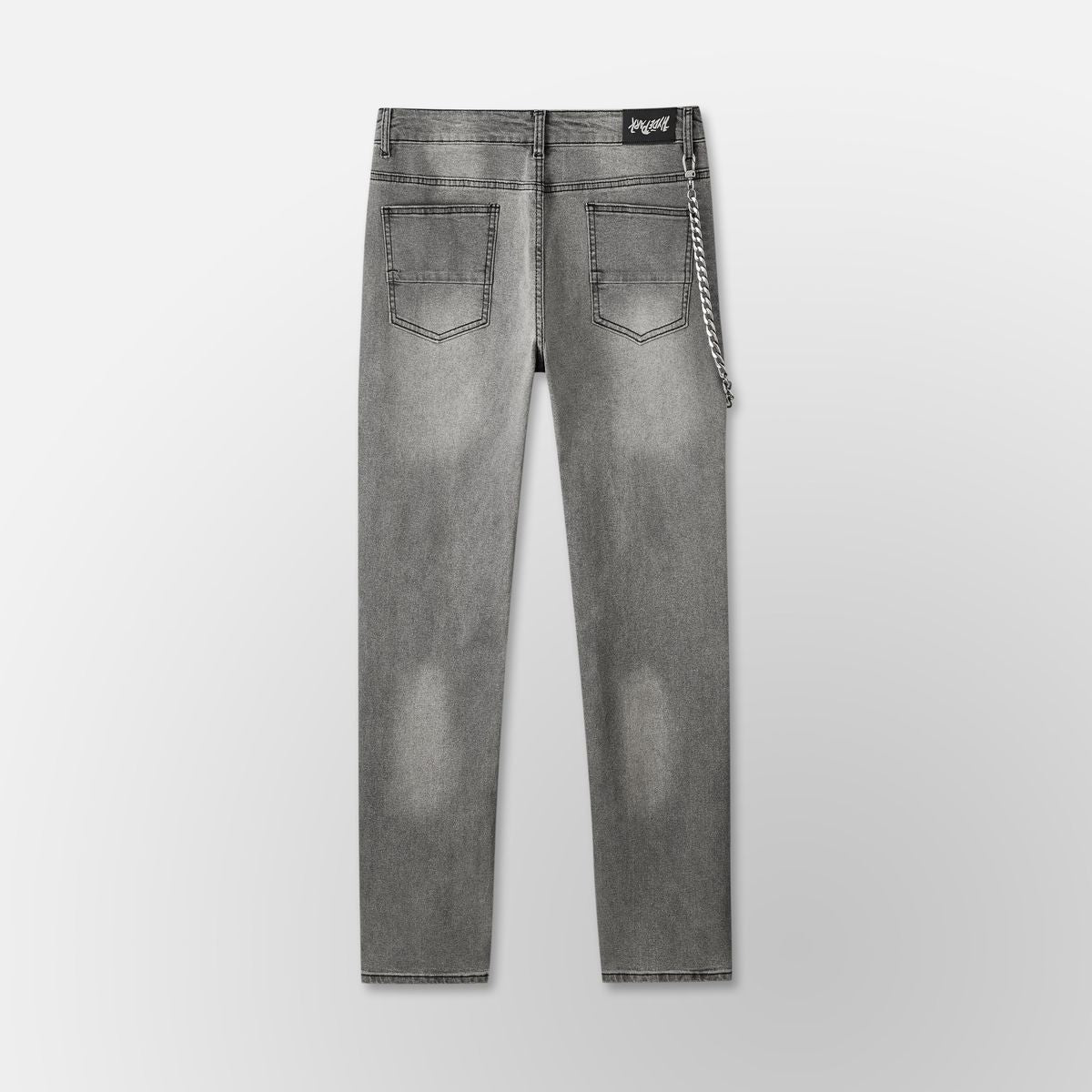 Hyde Park ‘Studded Park Velocity Denim Pants - Grey’