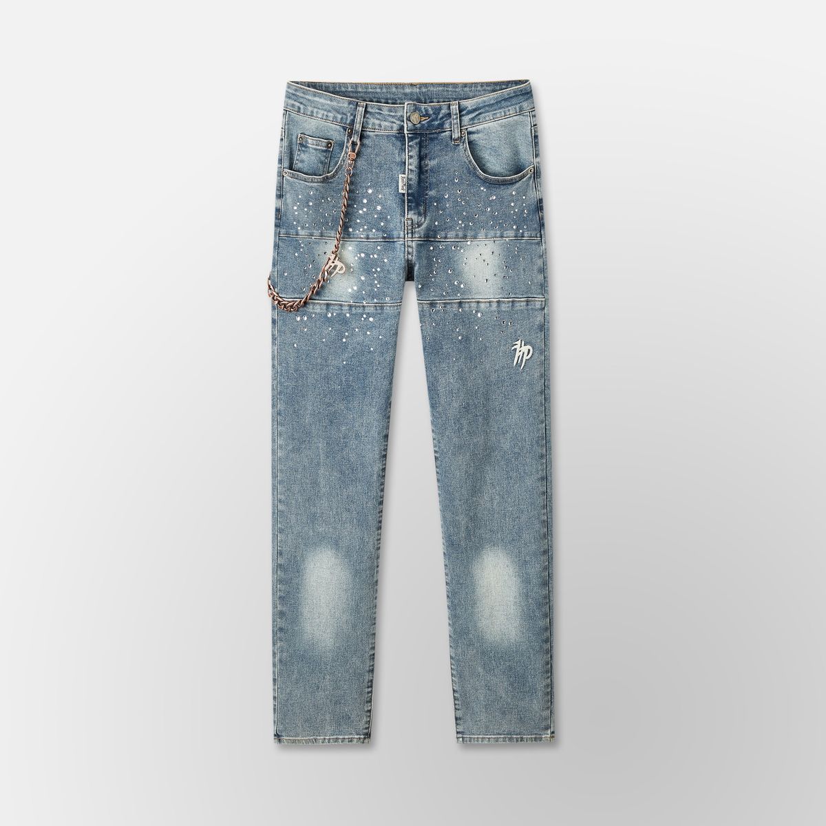 Hyde Park ‘Studded Park Velocity Skinny leg - Blue’
