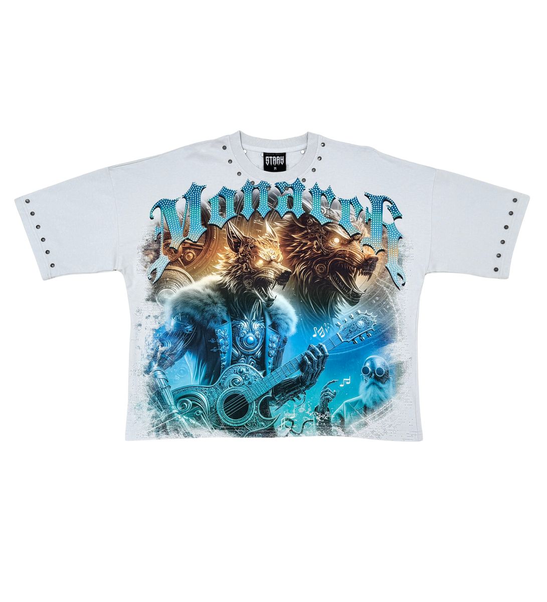 Stray guitars wide & crop fit tee