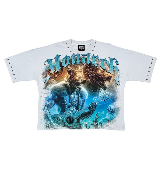 Stray guitars wide & crop fit tee