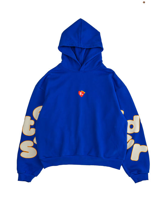Red Letters Trust God Scattered Hoodie - Royal