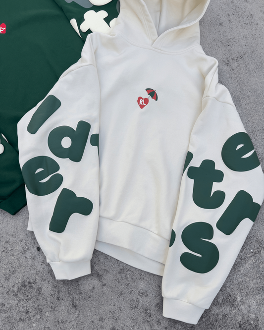 Red Letters Main Beach Scattered Hoodie