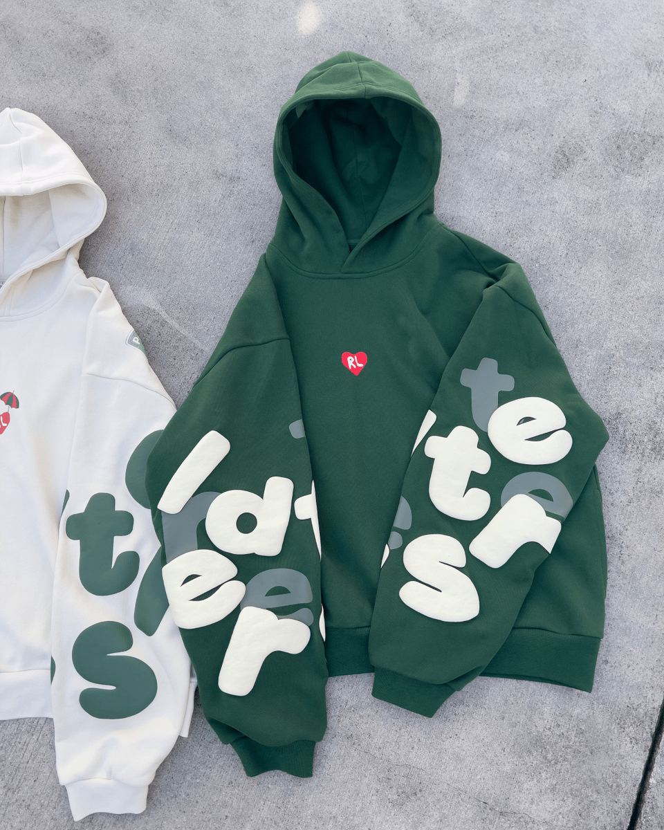 Red Letters Copy Me Scattered Hoodie