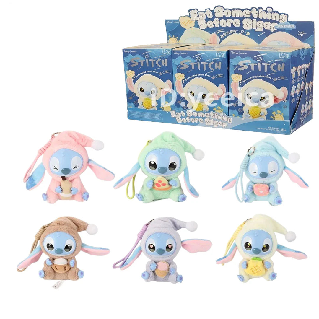 Miniso Stitch Eating Something Before Sleep Single Box